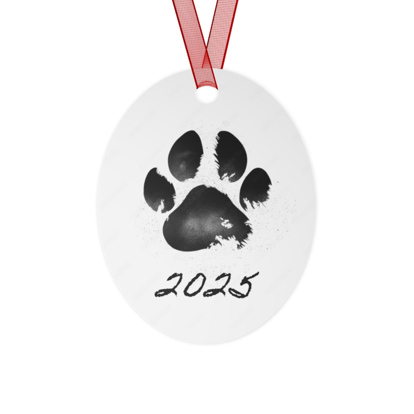 Metal Ornaments-2025 Paw Print