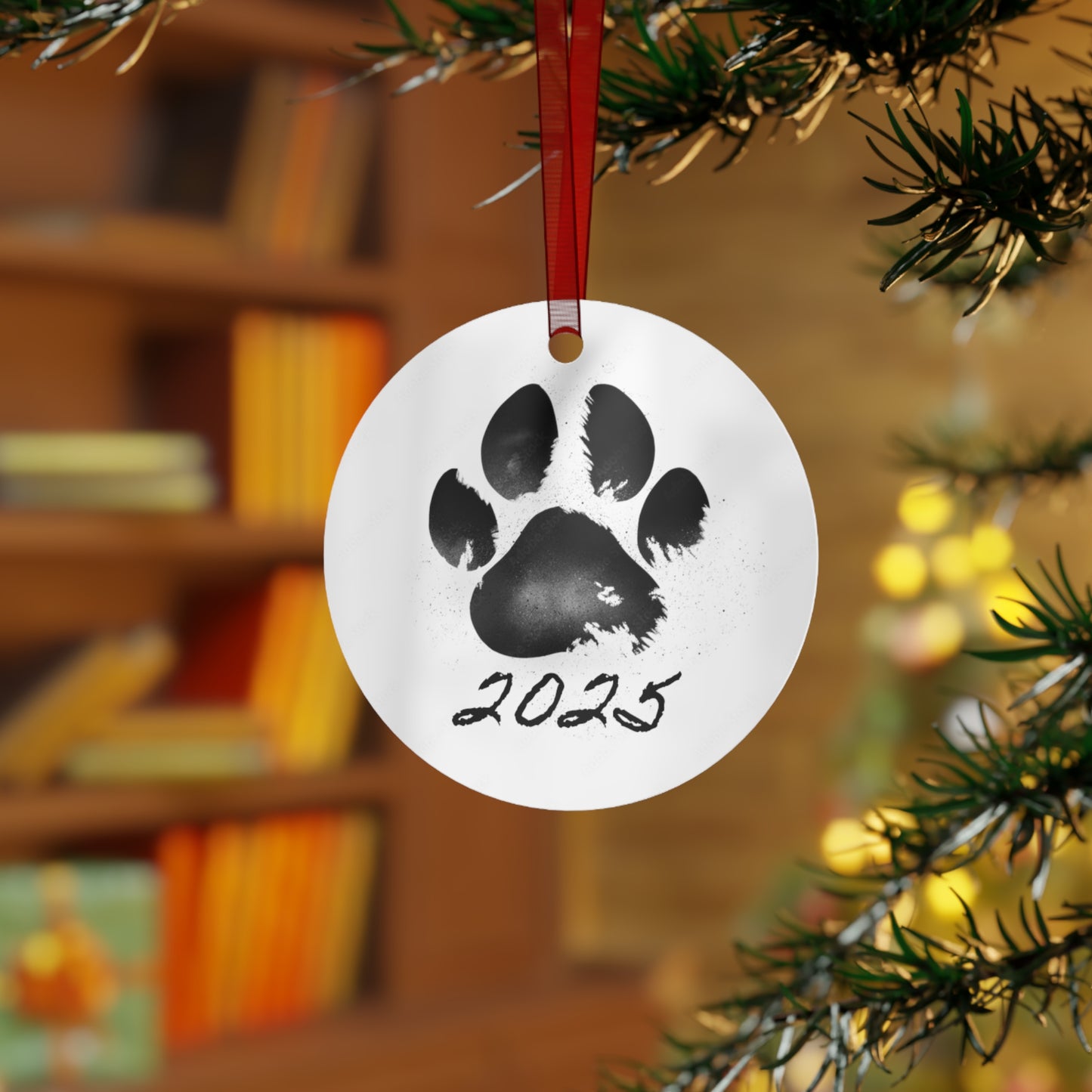 Metal Ornaments-2025 Paw Print