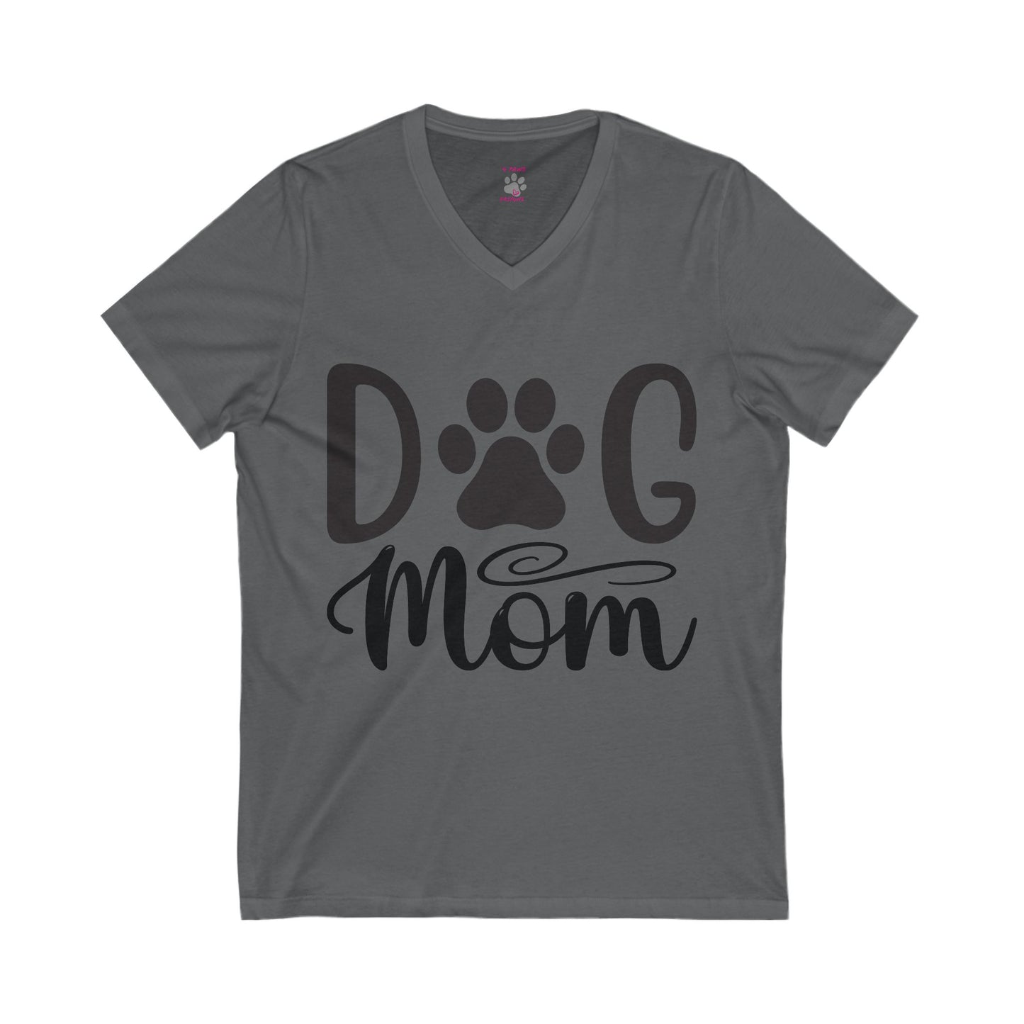 Dog Mom V-Neck Tee, Perfect Gift for Dog Lovers, Animal Lover Shirt, Casual Summer Tee, Cute Pet Apparel