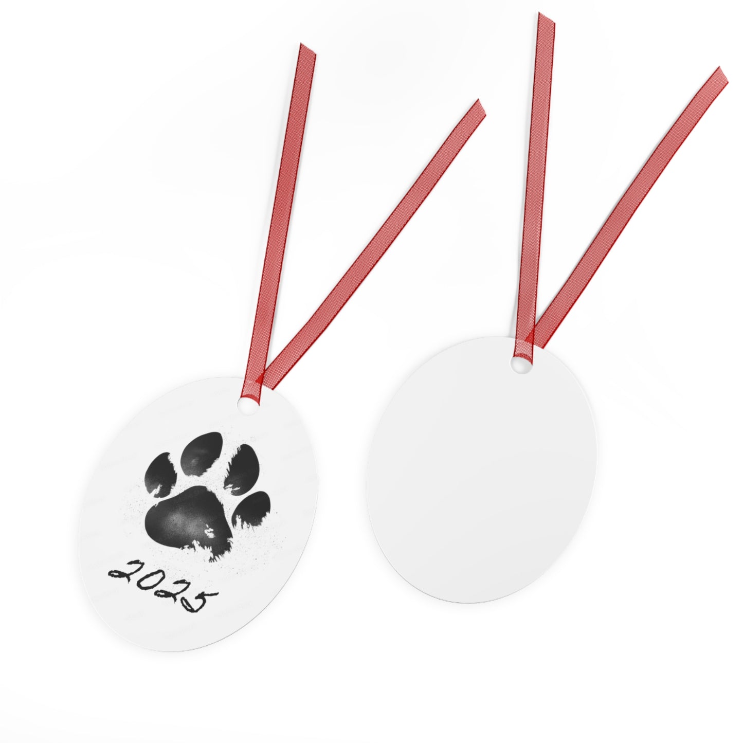 Metal Ornaments-2025 Paw Print
