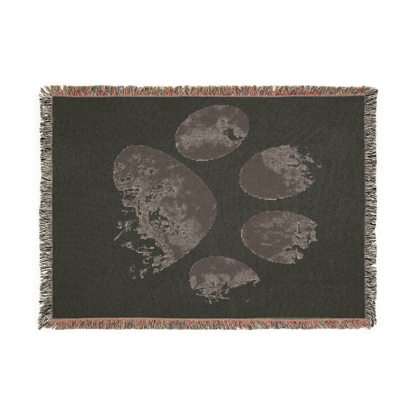 Cozy Pet Paw Woven Blanket - Perfect for Pet Lovers, Home Decor, Gifts for Animal Lovers, Throw Blanket, Personalized Gifts