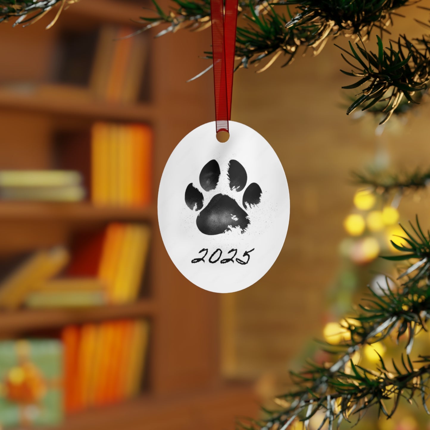 Metal Ornaments-2025 Paw Print