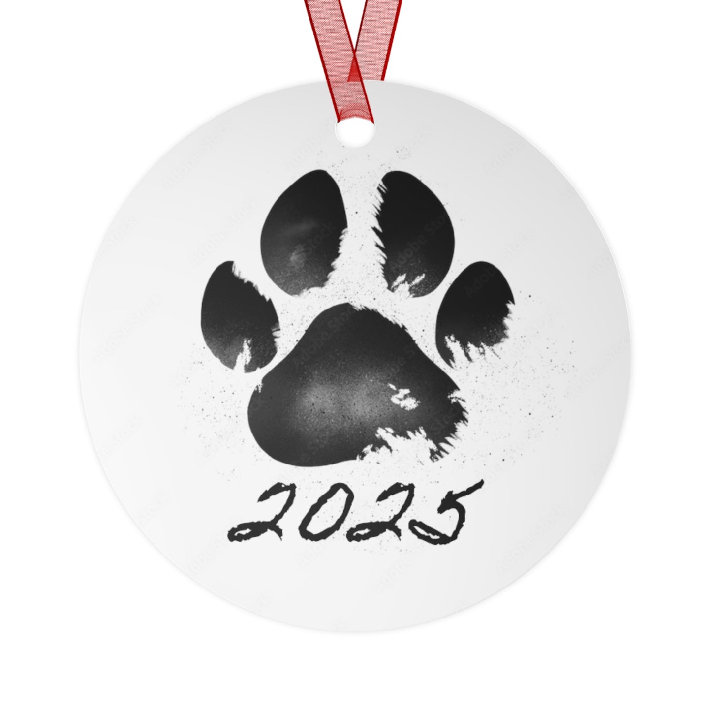 Metal Ornaments-2025 Paw Print
