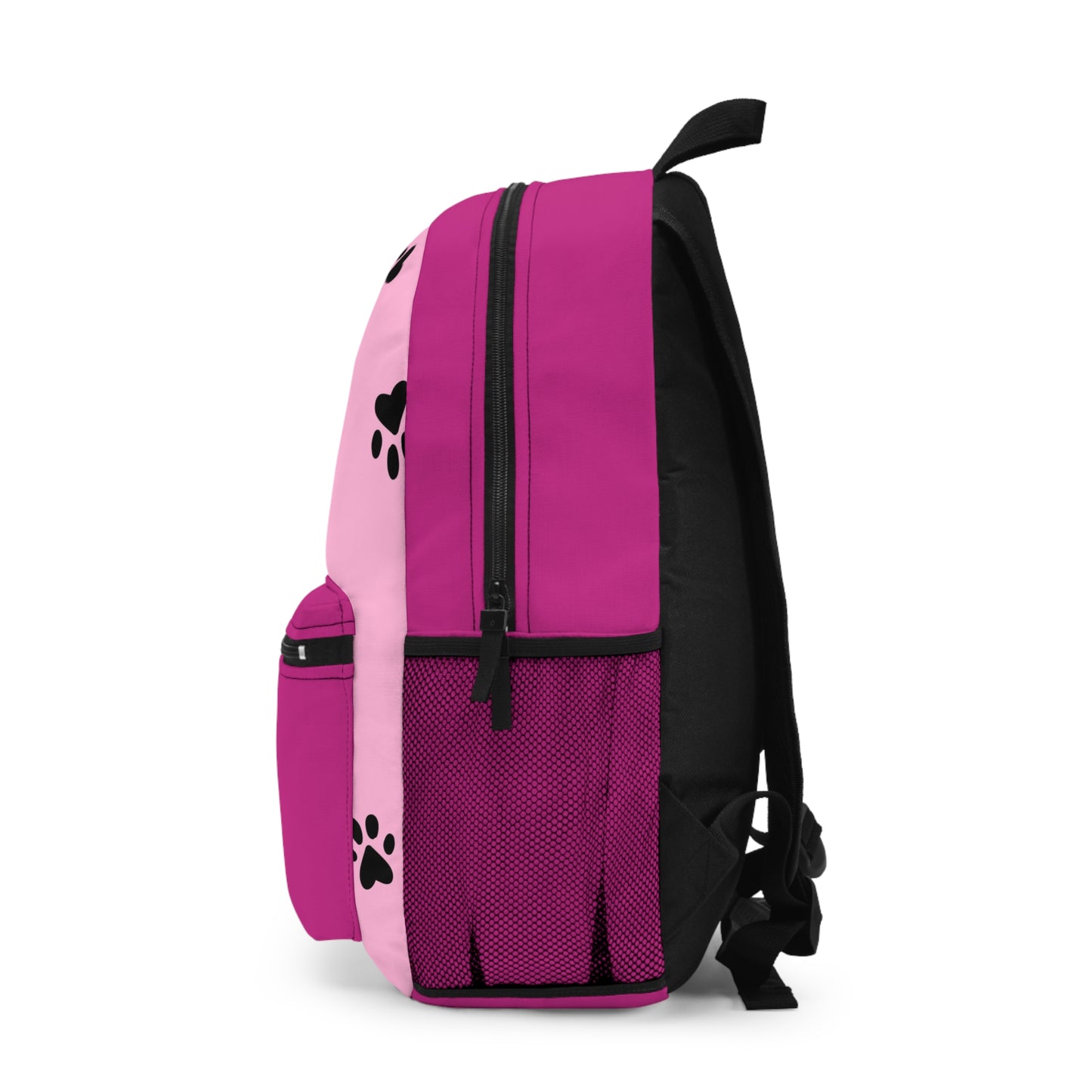 Pink Paw Print Backpack