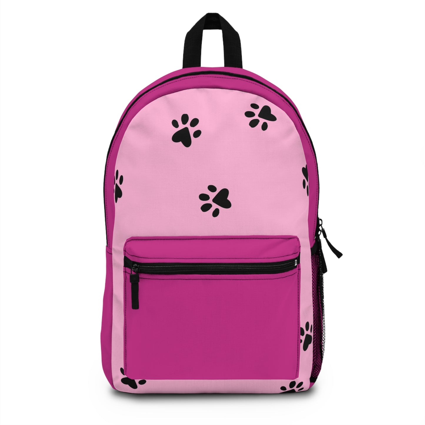 Pink Paw Print Backpack
