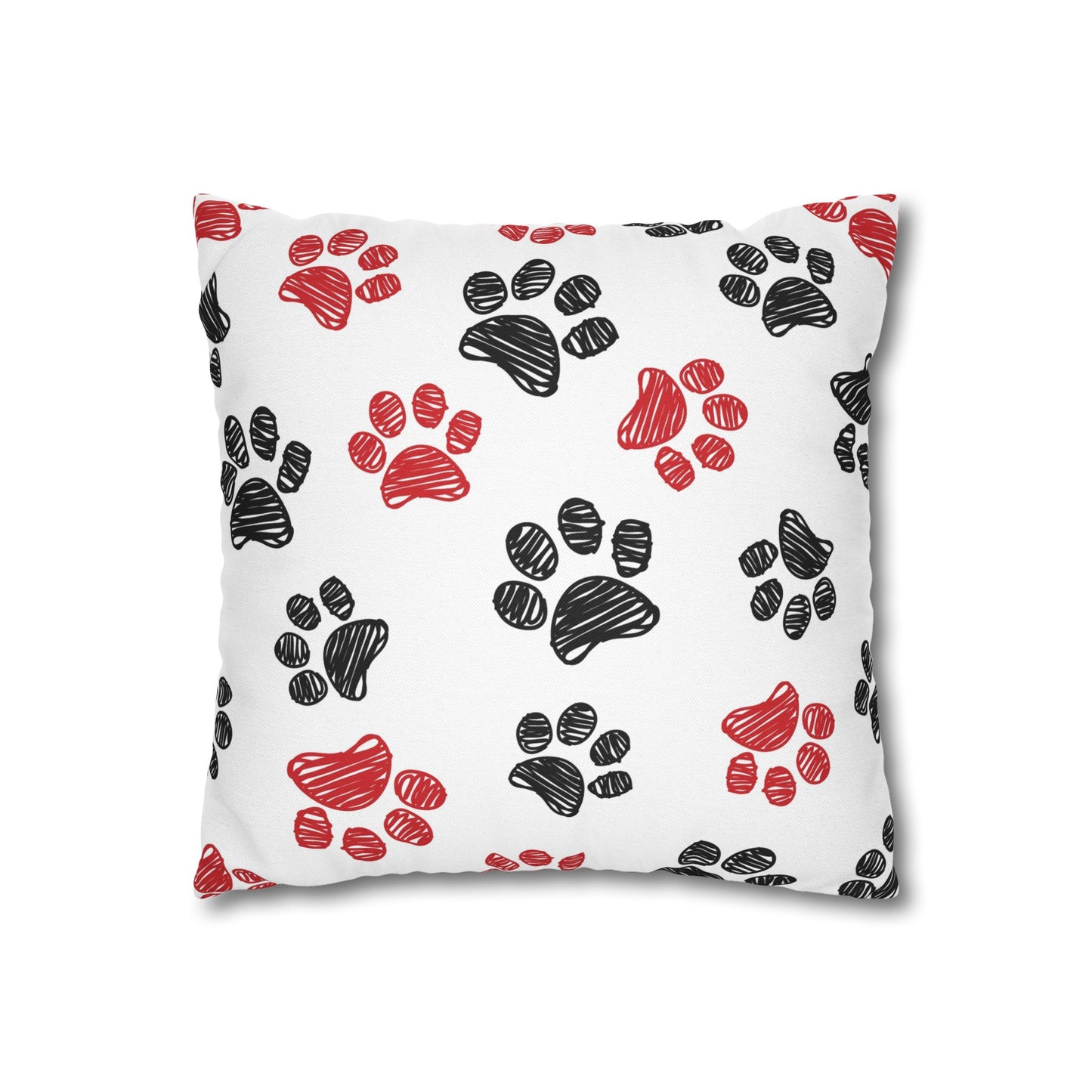 Pet Lover's Paw Print Pillowcase - Cozy Decor, Great Gift, Home Accents, Animal Lover, Cute Design