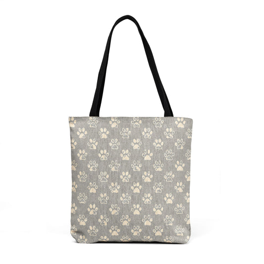 Dog Paw Woven Tote