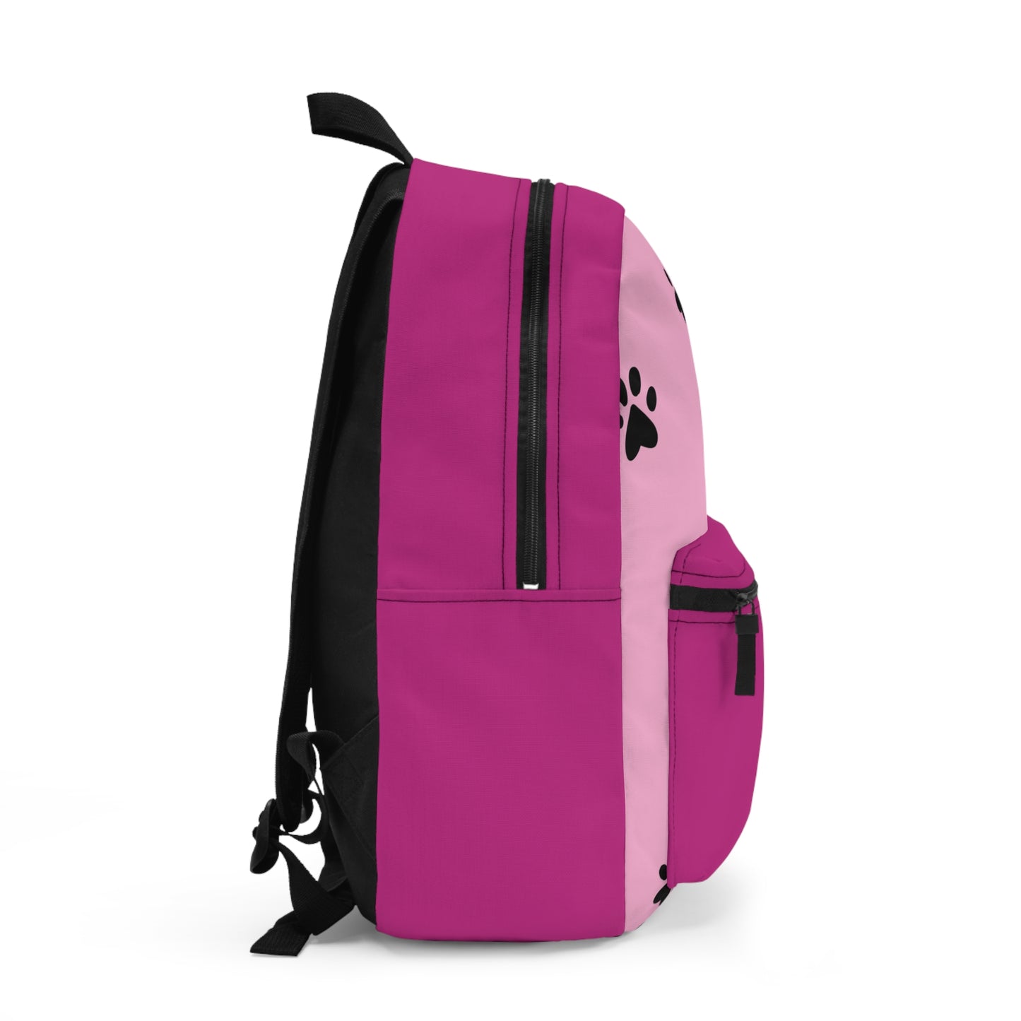Pink Paw Print Backpack