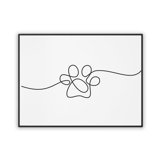 Stylish Pet Mat for Dogs and Cats, Modern Paw Print Design, Dog Bed Mat, Cat Feeding Mat, Pet Decor, Pet Gift