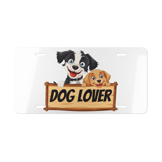 Dog Lover Vanity Plate