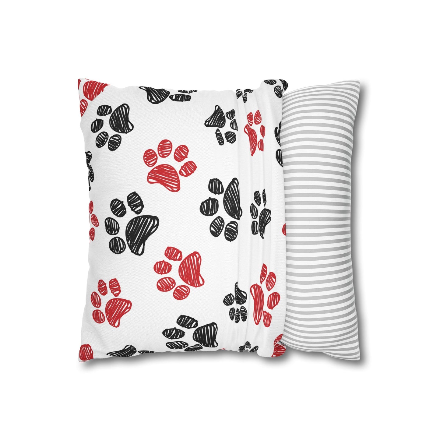 Pet Lover's Paw Print Pillowcase - Cozy Decor, Great Gift, Home Accents, Animal Lover, Cute Design