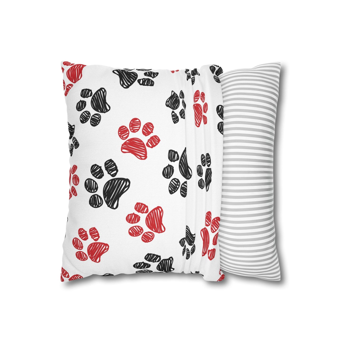 Pet Lover's Paw Print Pillowcase - Cozy Decor, Great Gift, Home Accents, Animal Lover, Cute Design